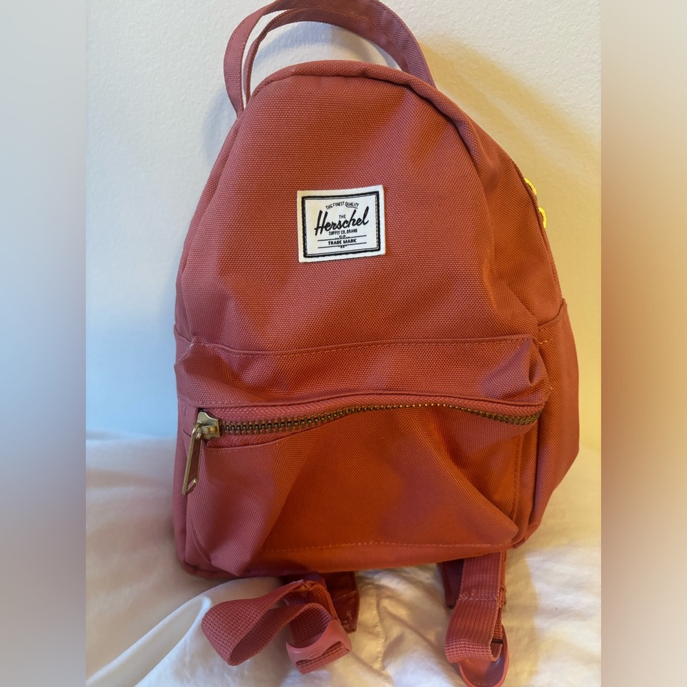 Herschel and Co mini backpack in peach